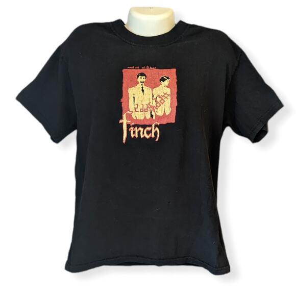 VTG 2000s Y2K Finch Post Hardcore Punk Rock Tee T-Shirt Mens M - Picture 1 of 7